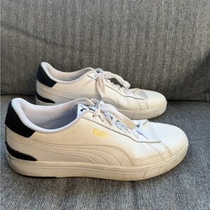 PUMA Soft Foam+ 380188-02 Men's Leather Sneakers White Black US 11